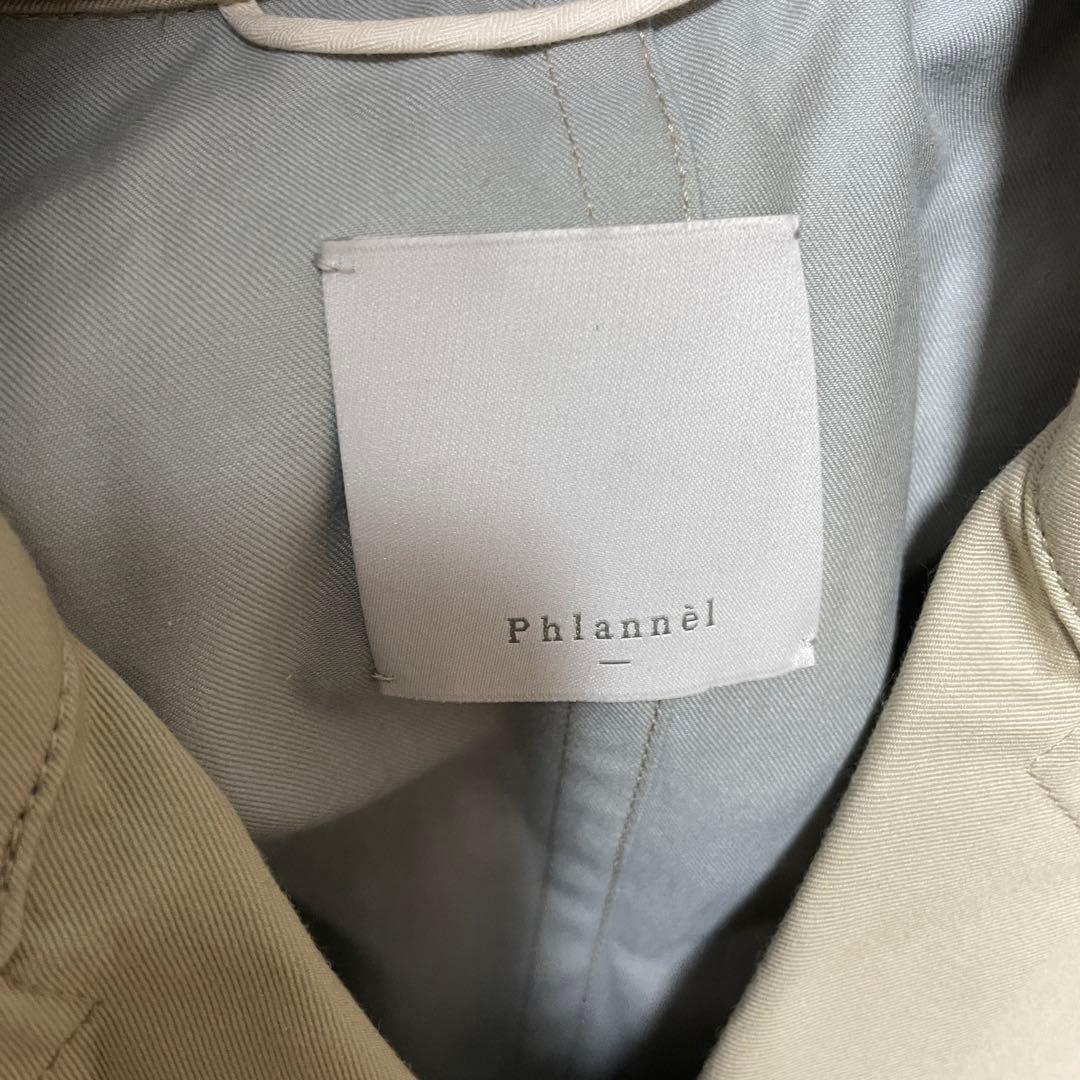 タグ付Phlannel（フランネル）コットンツイル ギャバジン トレンチコート