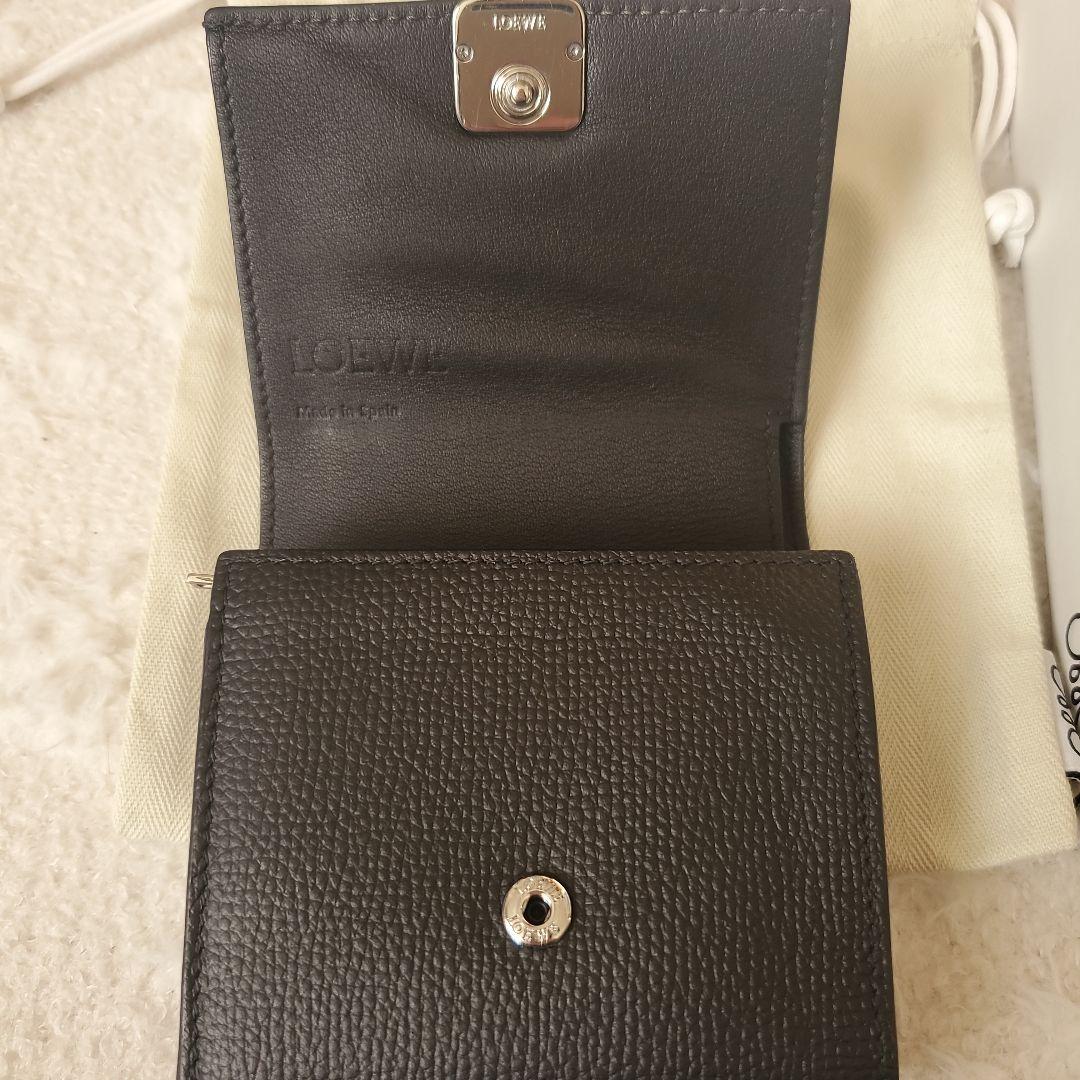 LOEWE コンパクト フラップウォレット ブラック