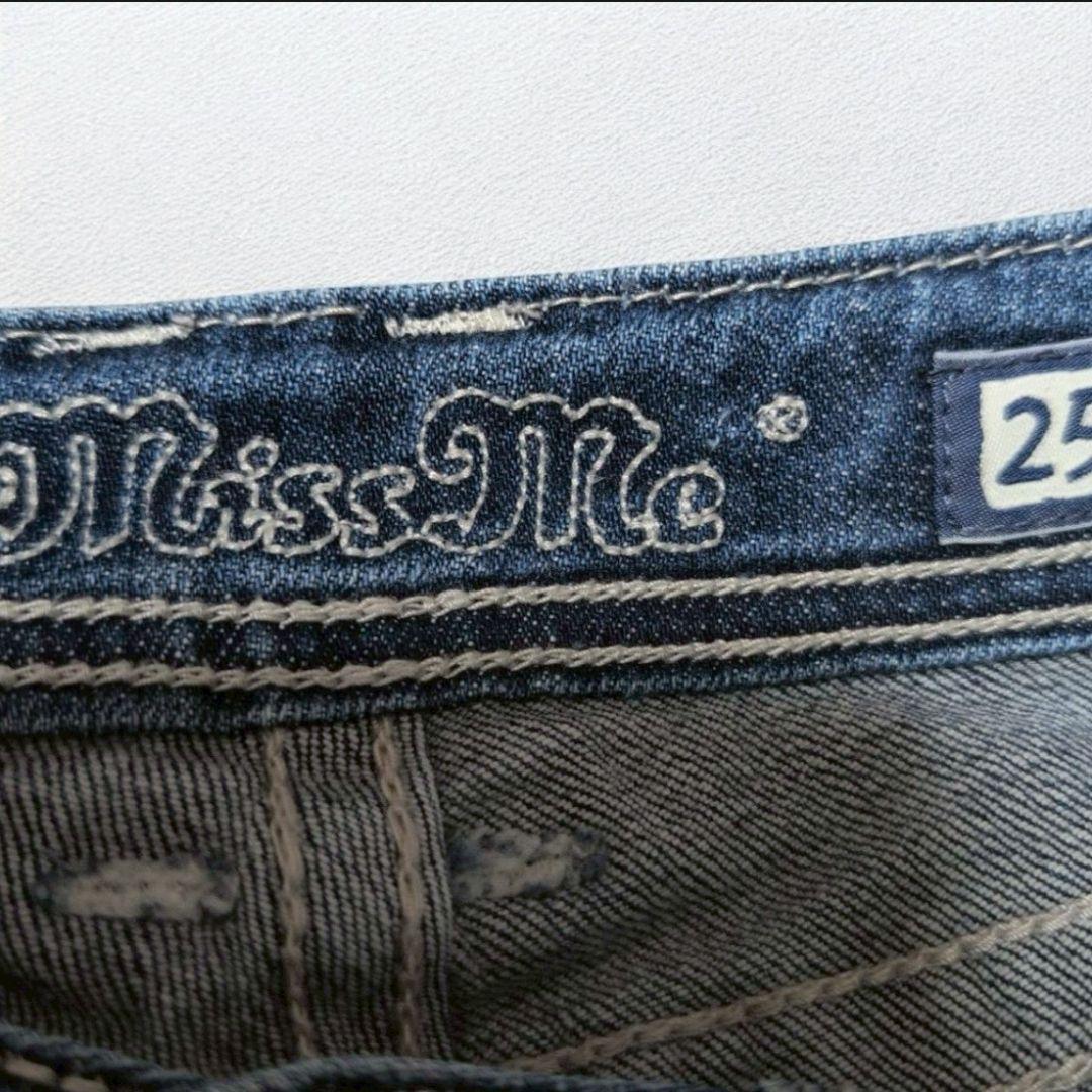 miss me　ブーツカットデニム　フレアデニム　y2k ラインストーン　25