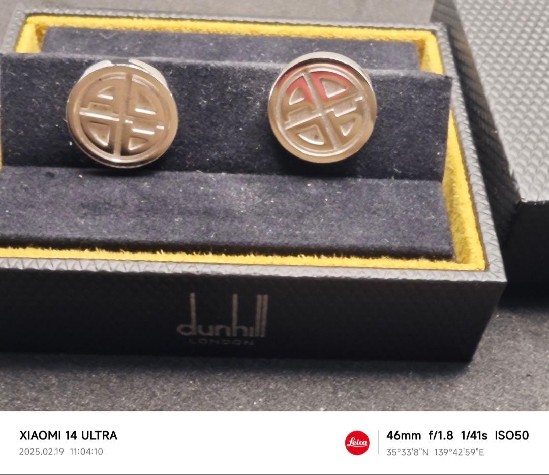 【未使用新品】dunhill ダンヒル★シルバー カフリンクス箱付定価2万円超