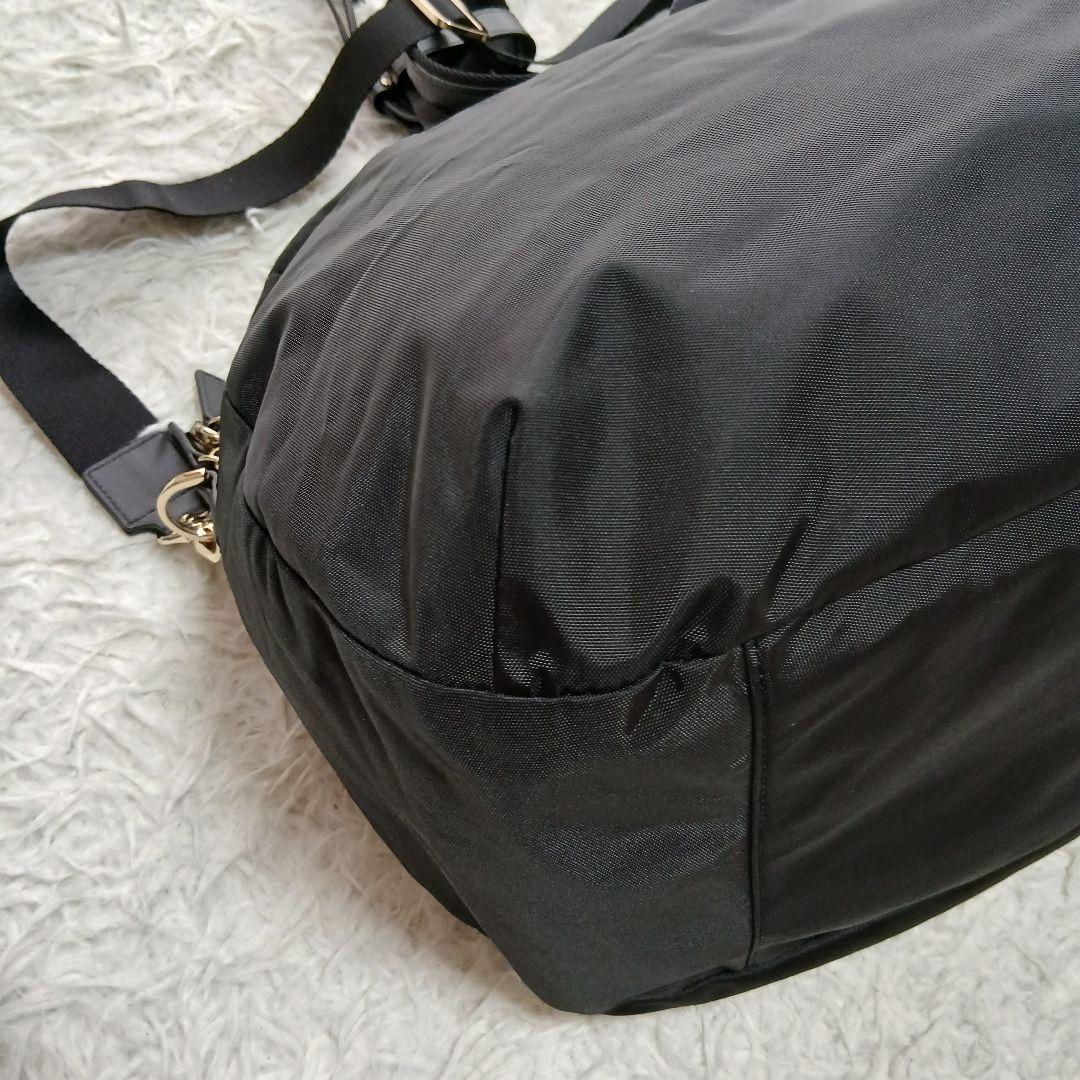【美品】【agnes b.】FT03 2Way ボストンバッグ　チャーム、鍵付