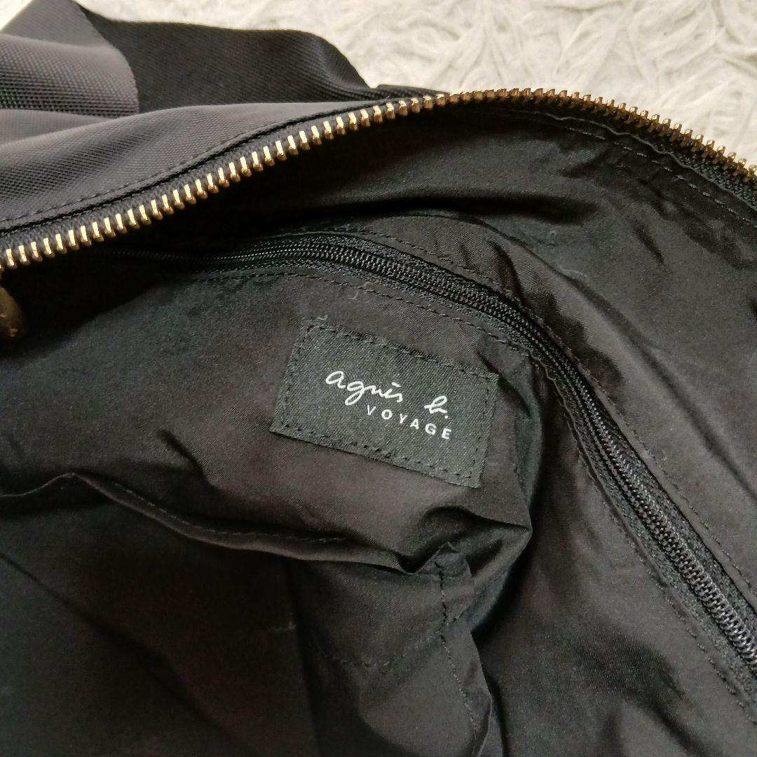 【美品】【agnes b.】FT03 2Way ボストンバッグ　チャーム、鍵付