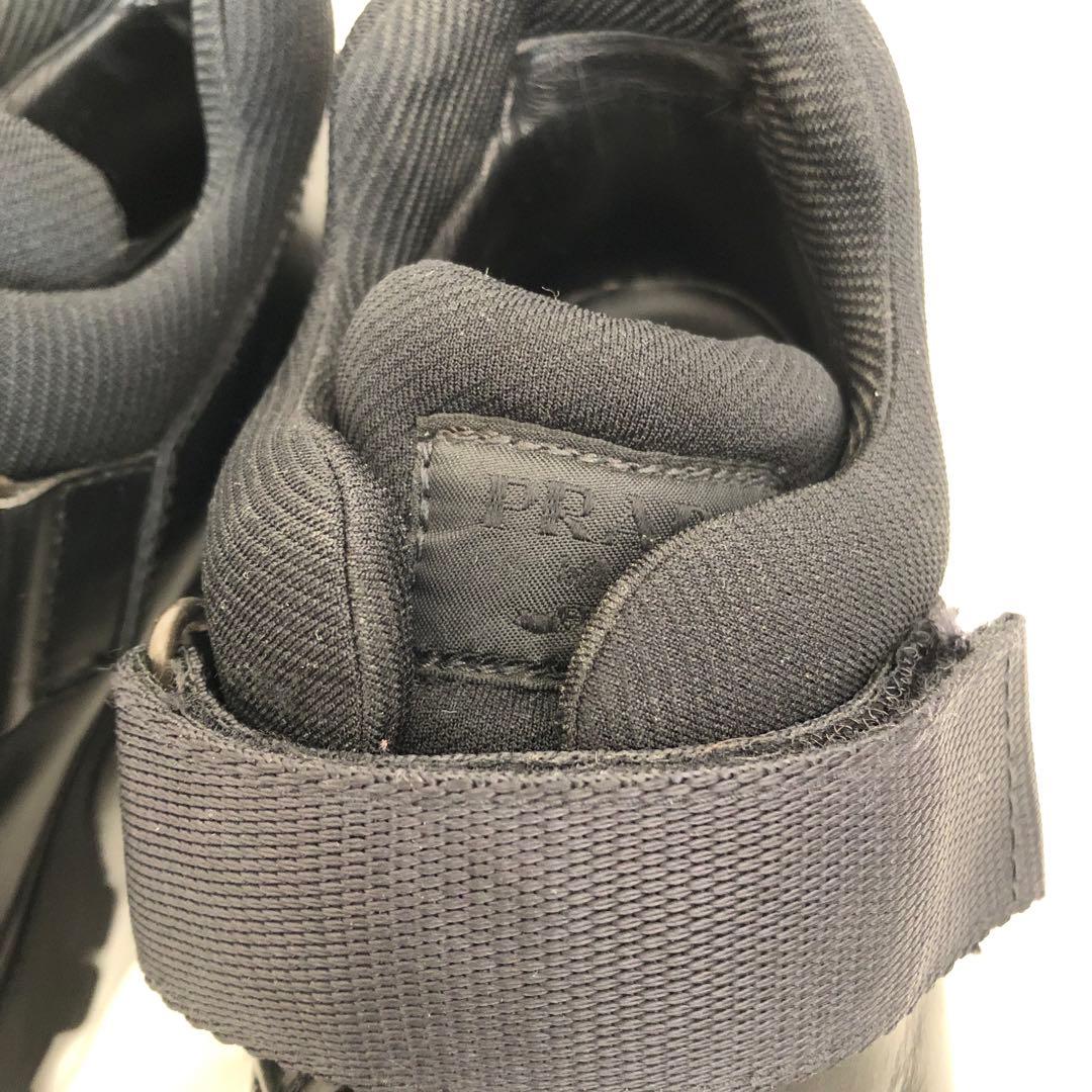 靴 PRADA leather boots black archive