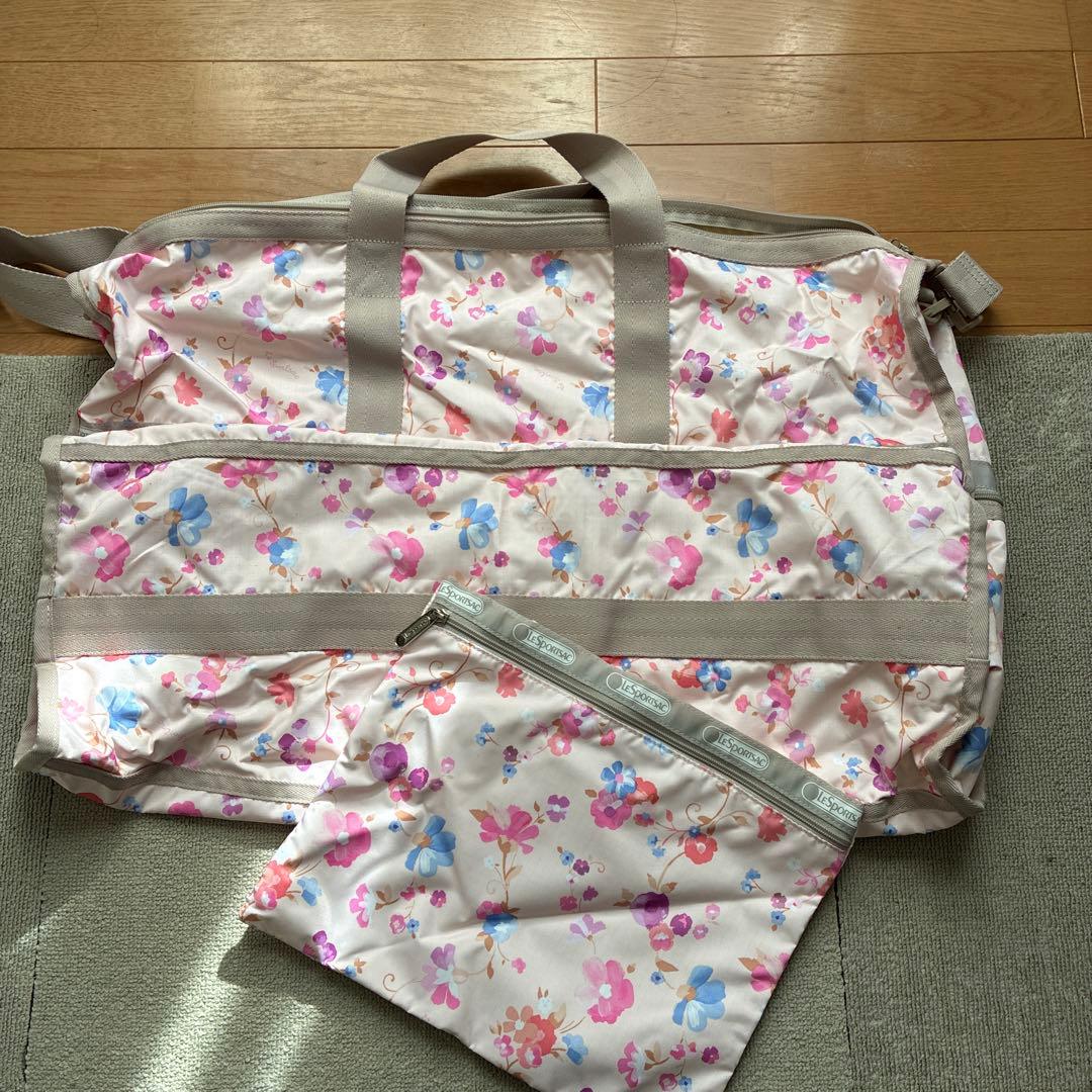 LeSportsac 新品 花柄ナイロンボストンバッグ