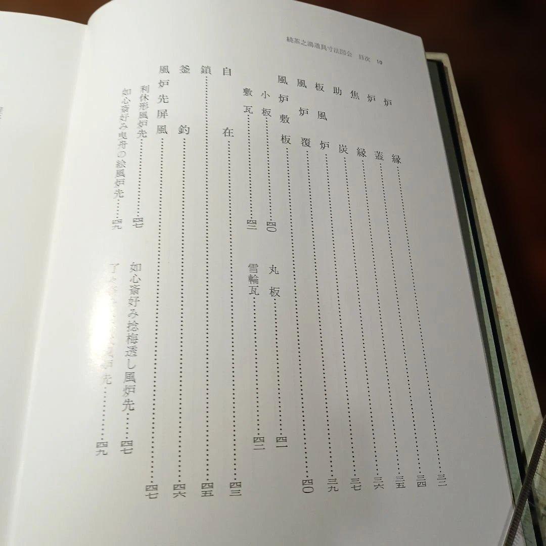 茶之湯道具寸法会圓会　続の2冊