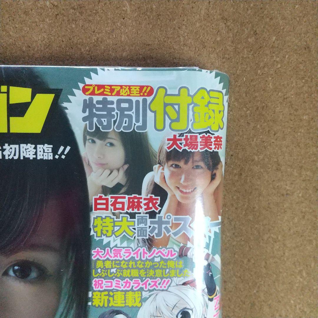 ヤングガンガン 2013年10号※白石麻衣 巻頭グラビア 特別付録 特大ポスター
