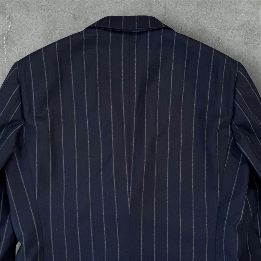BEAMS F × Lolo piana フランネルジャケット ネイビー