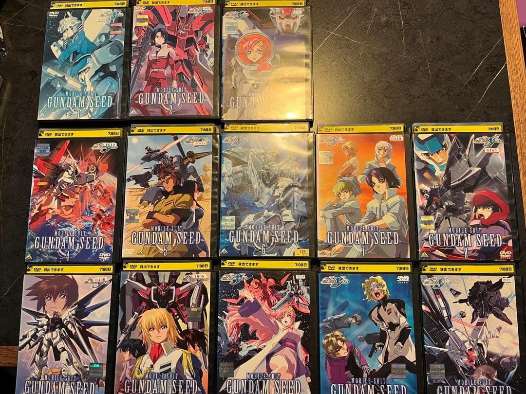 機動戦士ガンダムSEEDとSEED DESTINYのDVD 全巻セット
