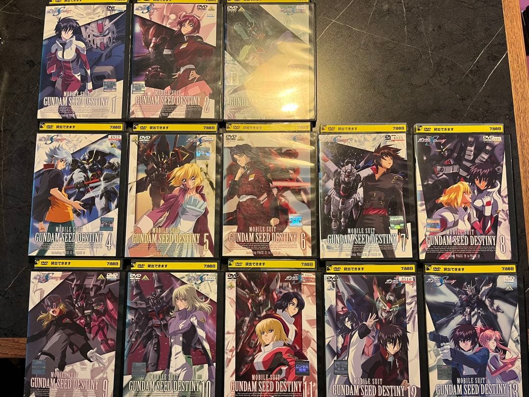 機動戦士ガンダムSEEDとSEED DESTINYのDVD 全巻セット