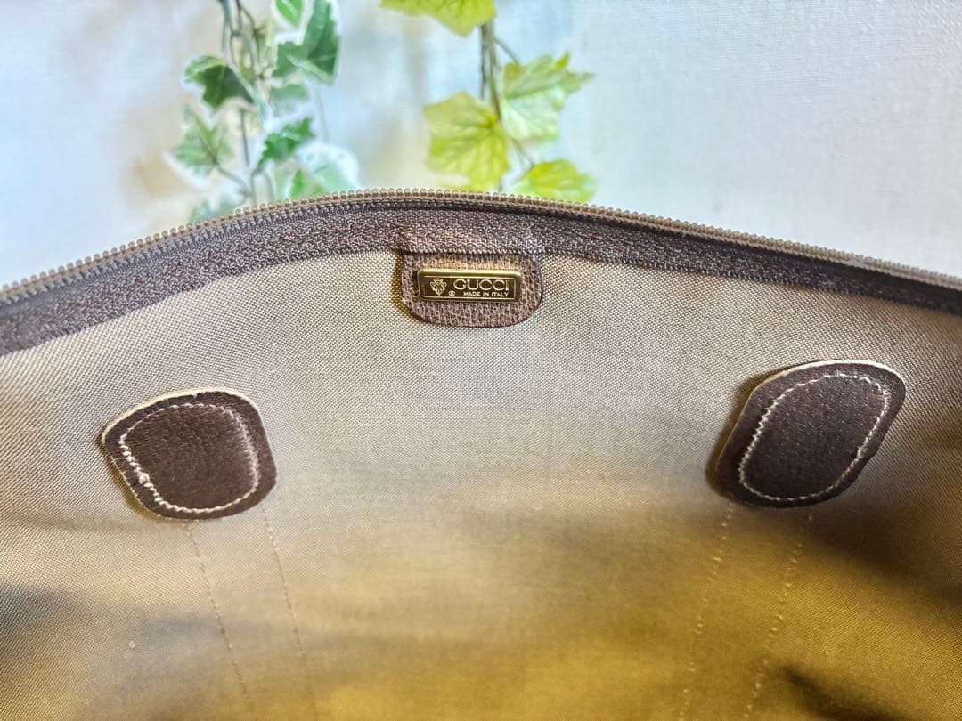 Gucci GGパターン ボストンバッグ オールドグッチ ウェブライン