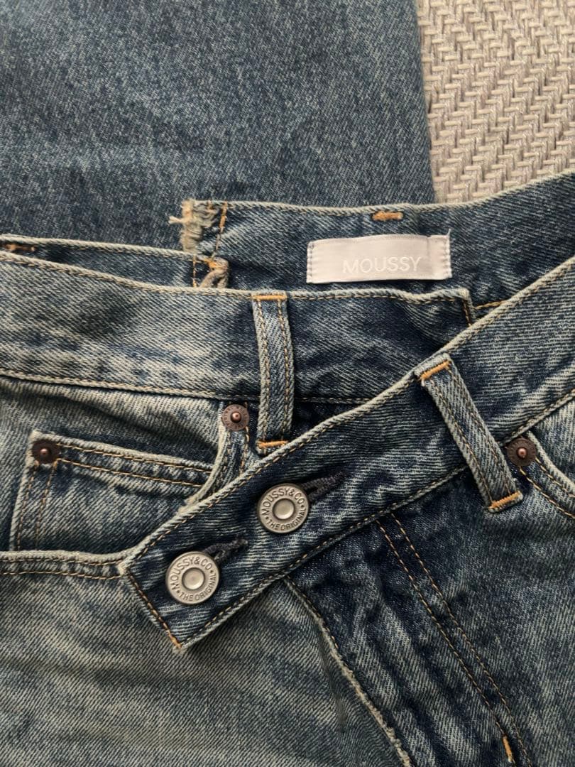 Regm. 様用moussy CROSS WAIST WIDE STRAIGHT