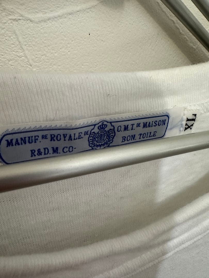 R&D.M. CO. XL ホワイト Tシャツ　used美品