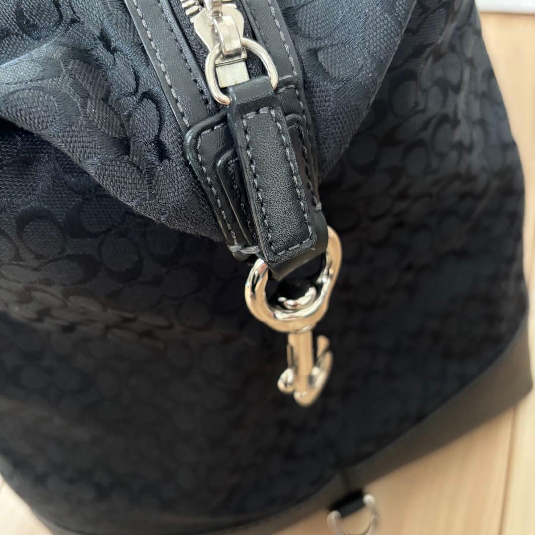COACH コーチ シグネチャー 2WAY ボストンバッグ キャンバス