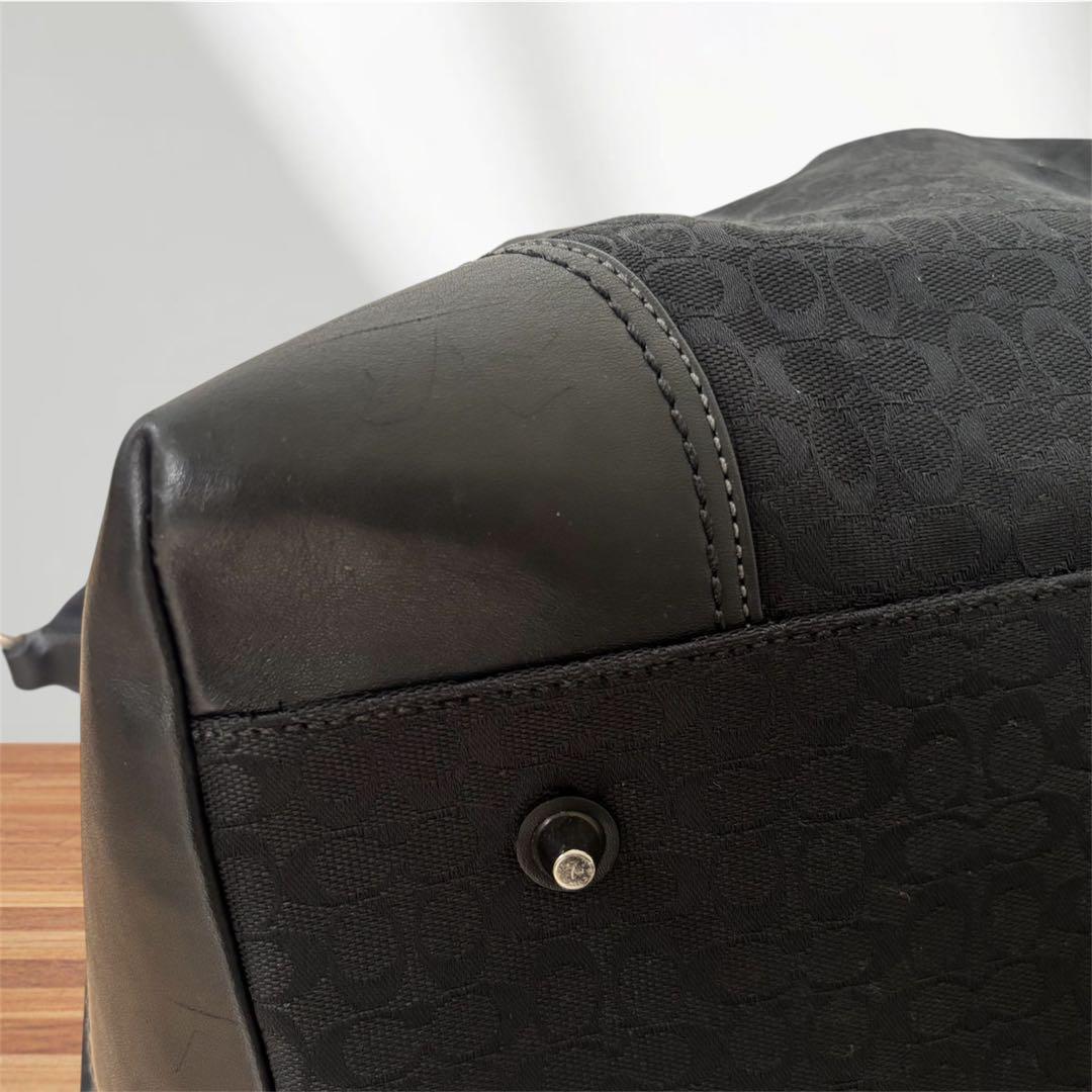 COACH コーチ シグネチャー 2WAY ボストンバッグ キャンバス