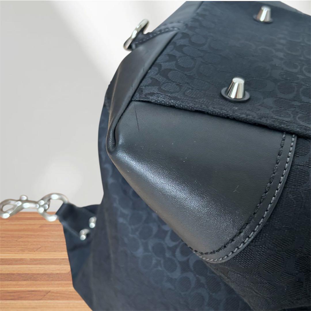 COACH コーチ シグネチャー 2WAY ボストンバッグ キャンバス