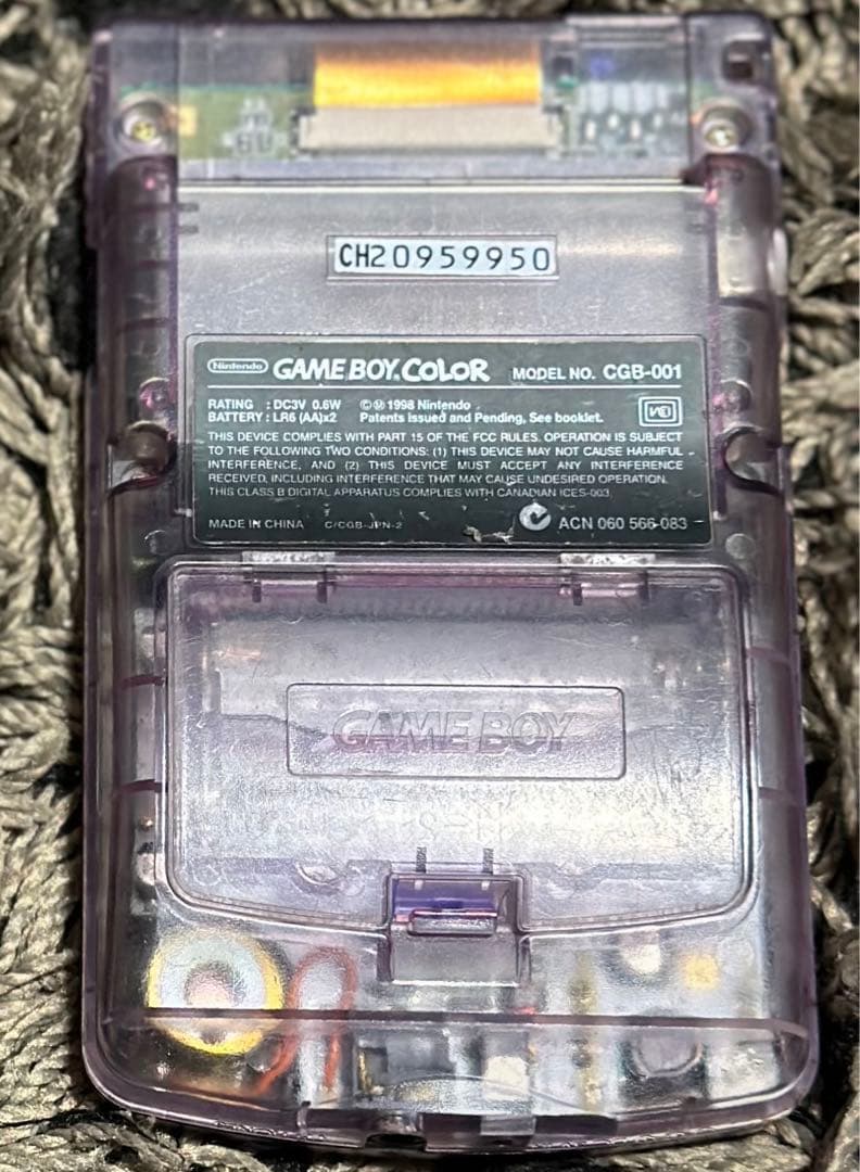 Nintendo ゲームボーイカラー クリアパープル