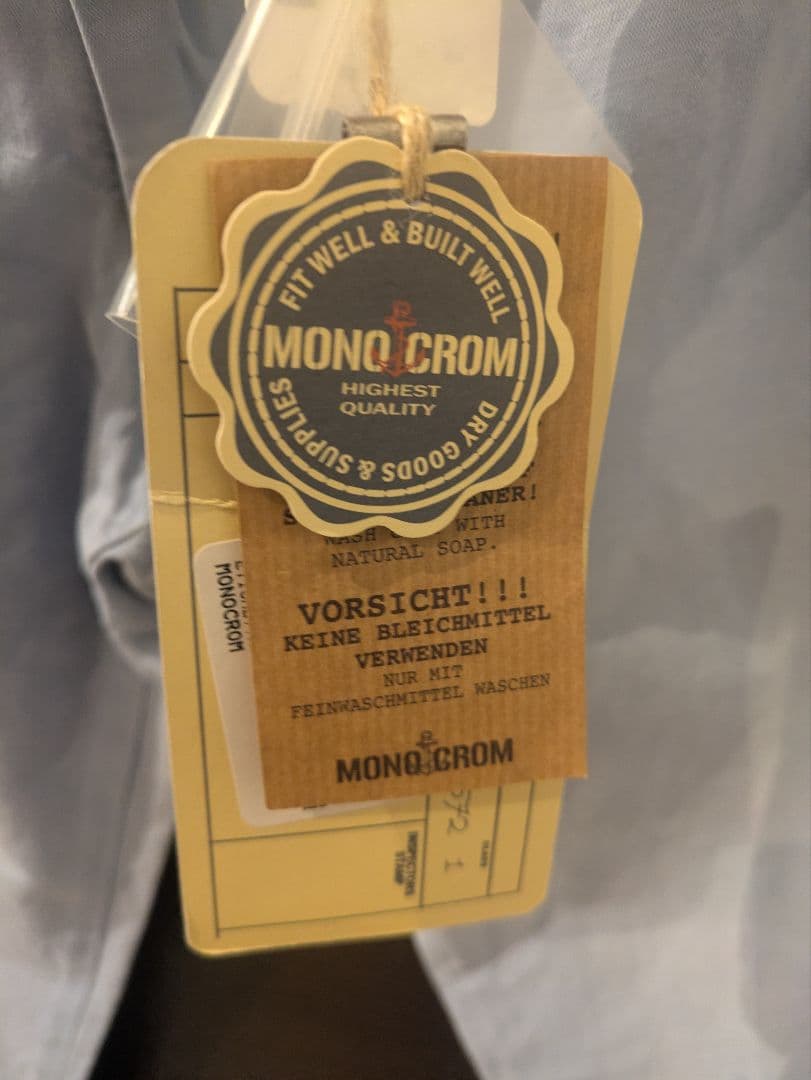 新品 MONOCROM（モノクローム）コットンリネン パンツ