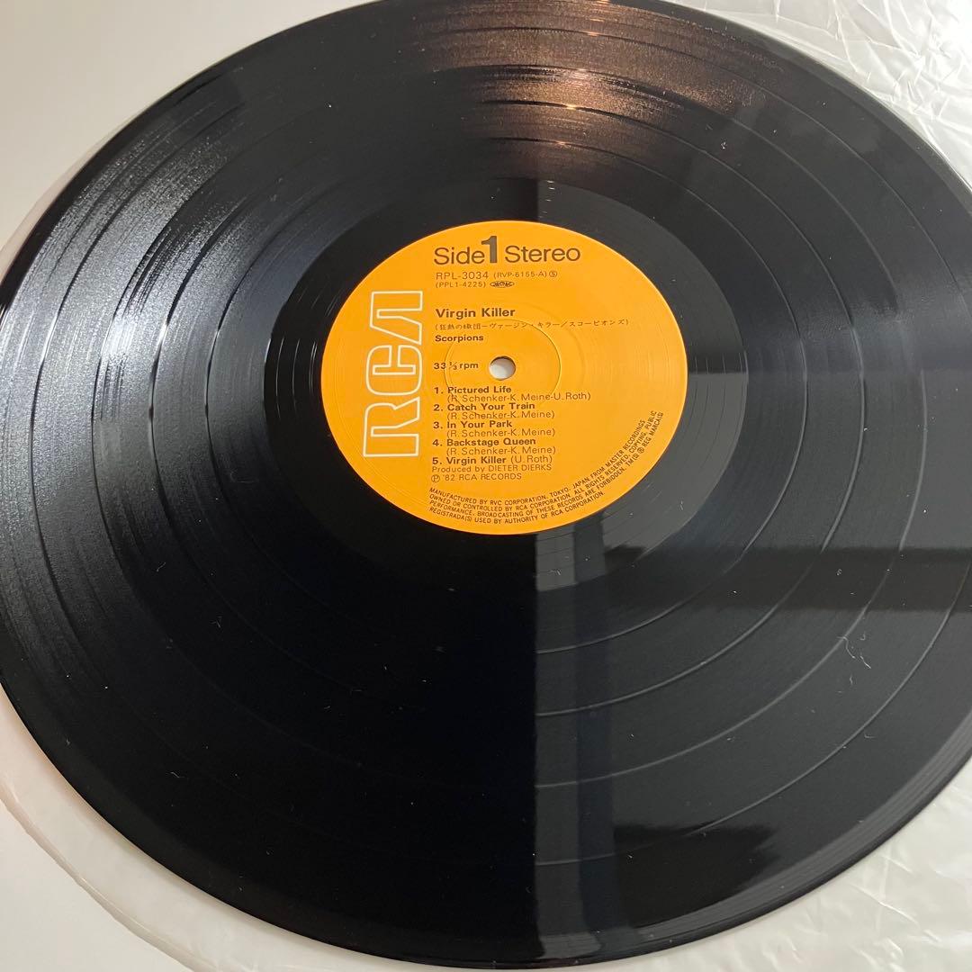 LP　スコーピオンズ　狂熱の蠍団　ヴァージン・キラー　レコード