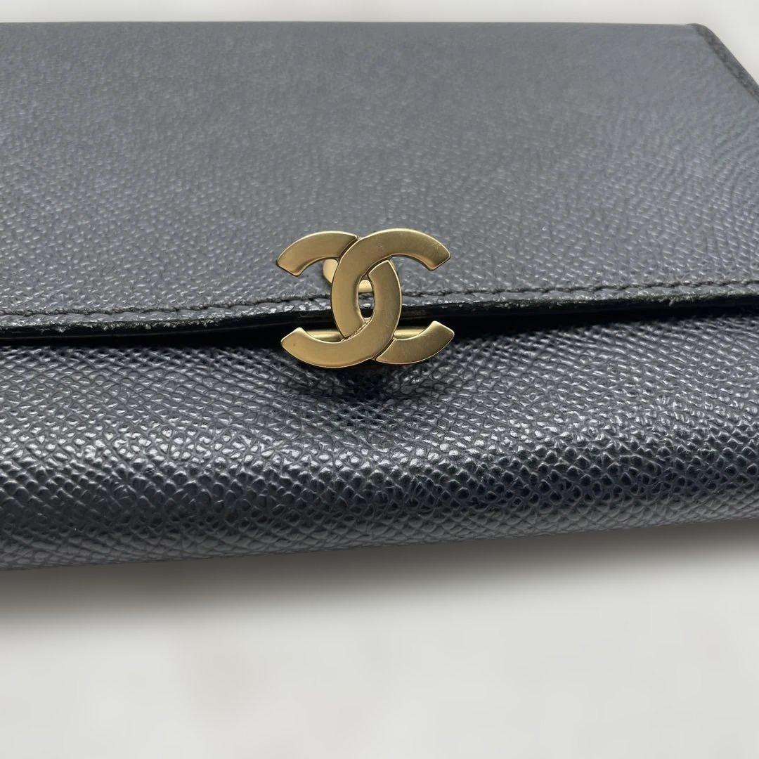 【sk/9.21/30】CHANEL 立体ココマーク カードケース レザー 黒