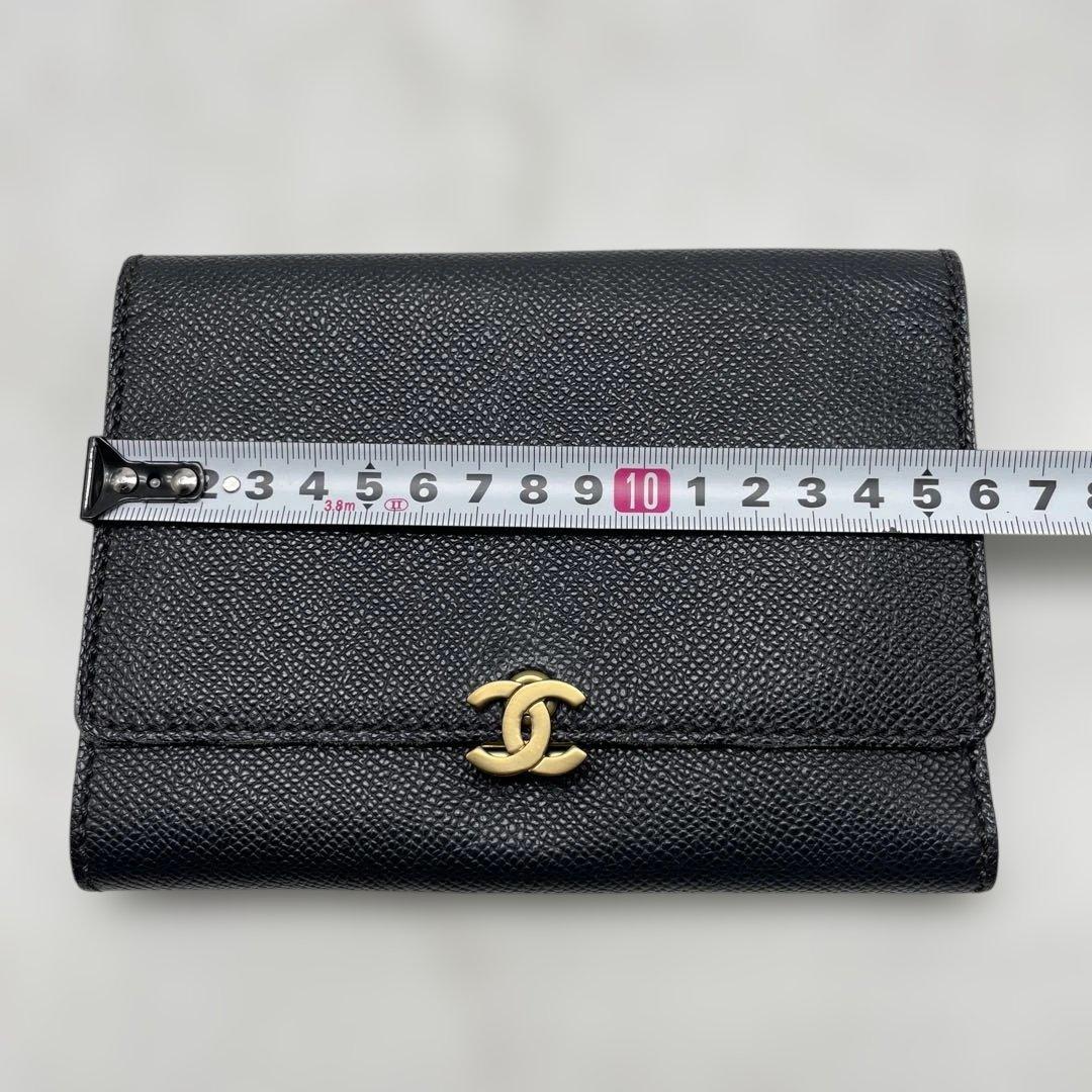 【sk/9.21/30】CHANEL 立体ココマーク カードケース レザー 黒
