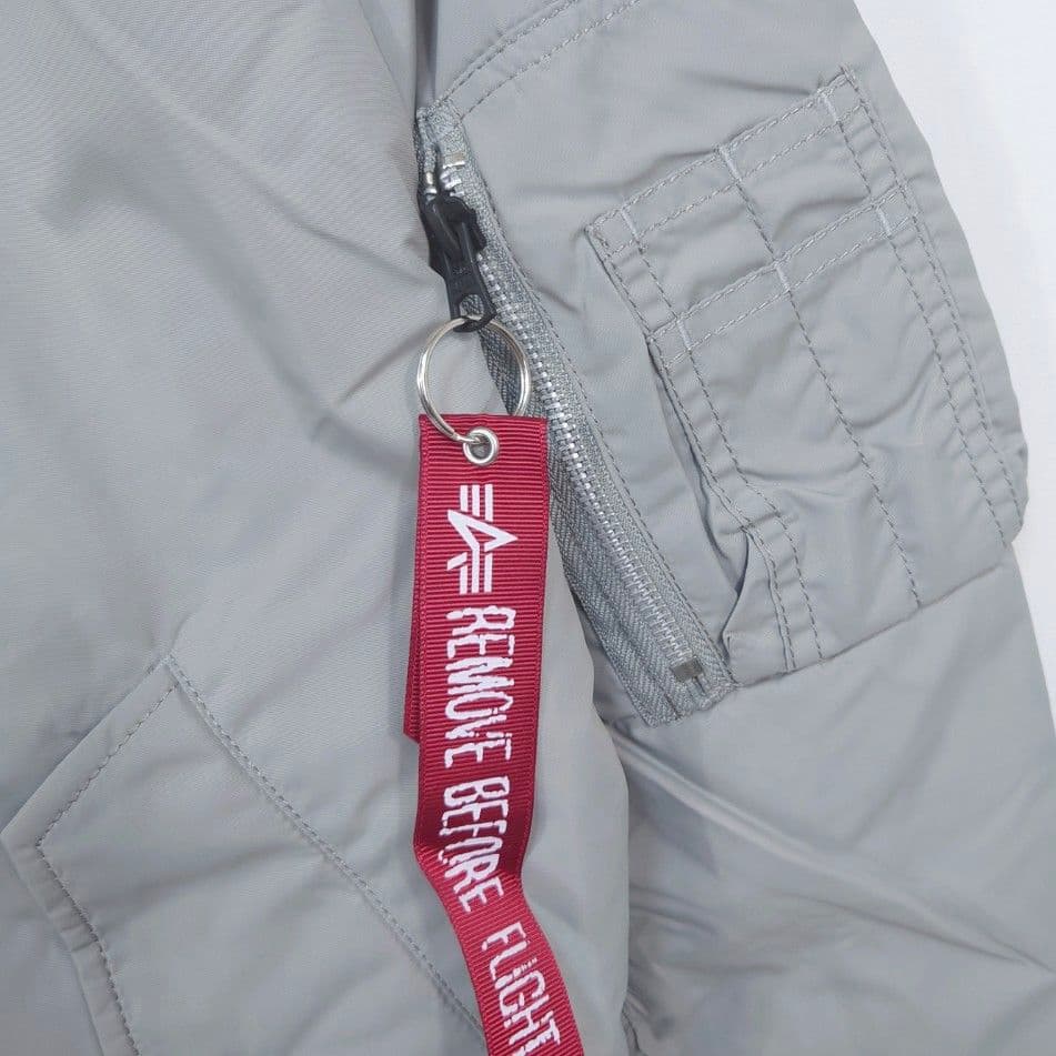 【XS】ALPHA アルファ フライトジャケット L-2B SCOUT シルバー