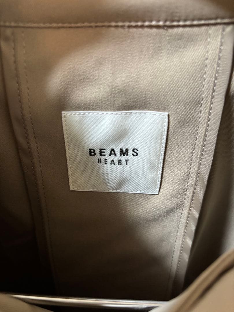 BEAMS HEART ダブルブレスト ミドル トレンチコート