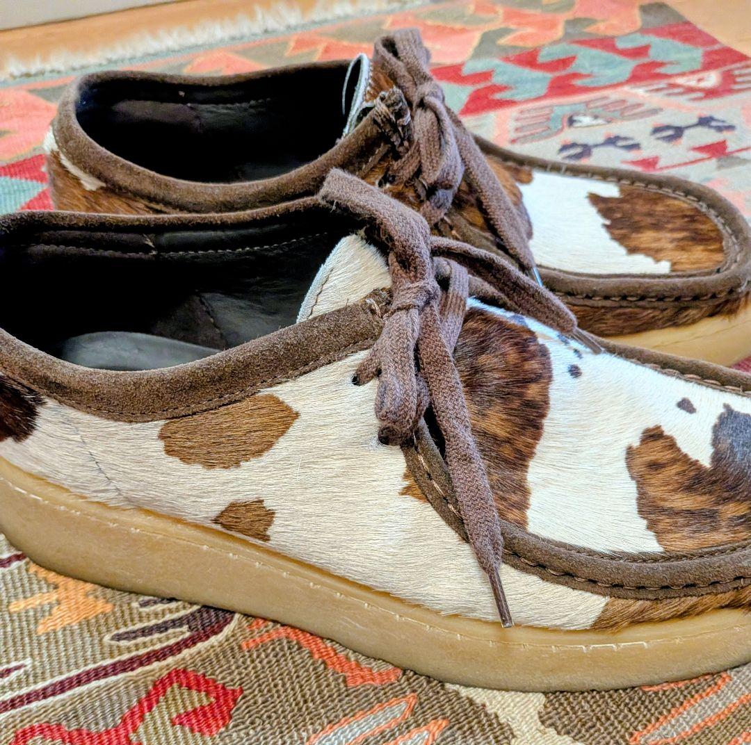 ZARA　Clarks　コラボ　ワラビー　ハラコ