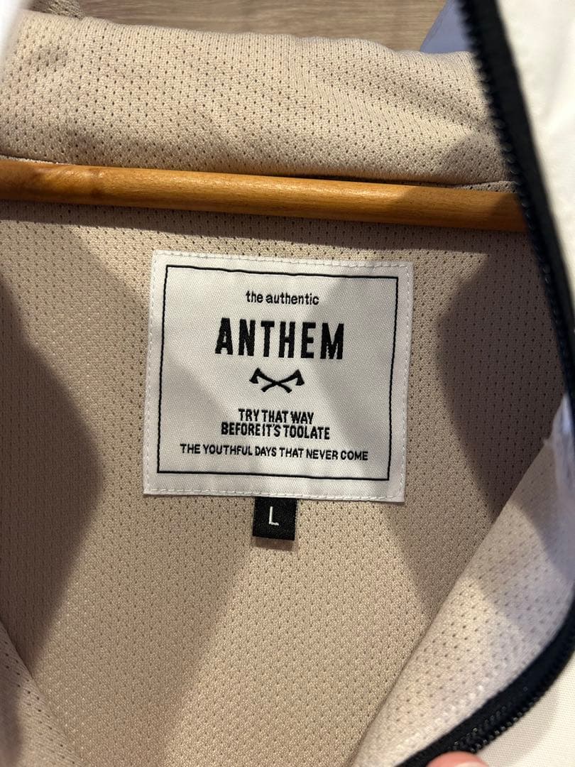 ANTHEM 美品 AN2230 Lサイズ ホワイト アノラック 男女兼用