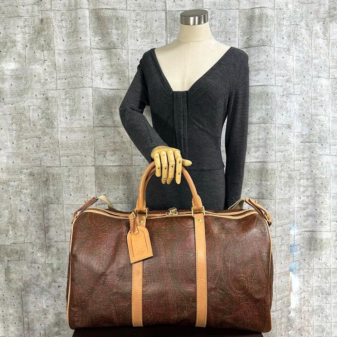 ETRO エトロ ペイズリー 2way ボストンバッグ 旅行用バッグ 男女兼用
