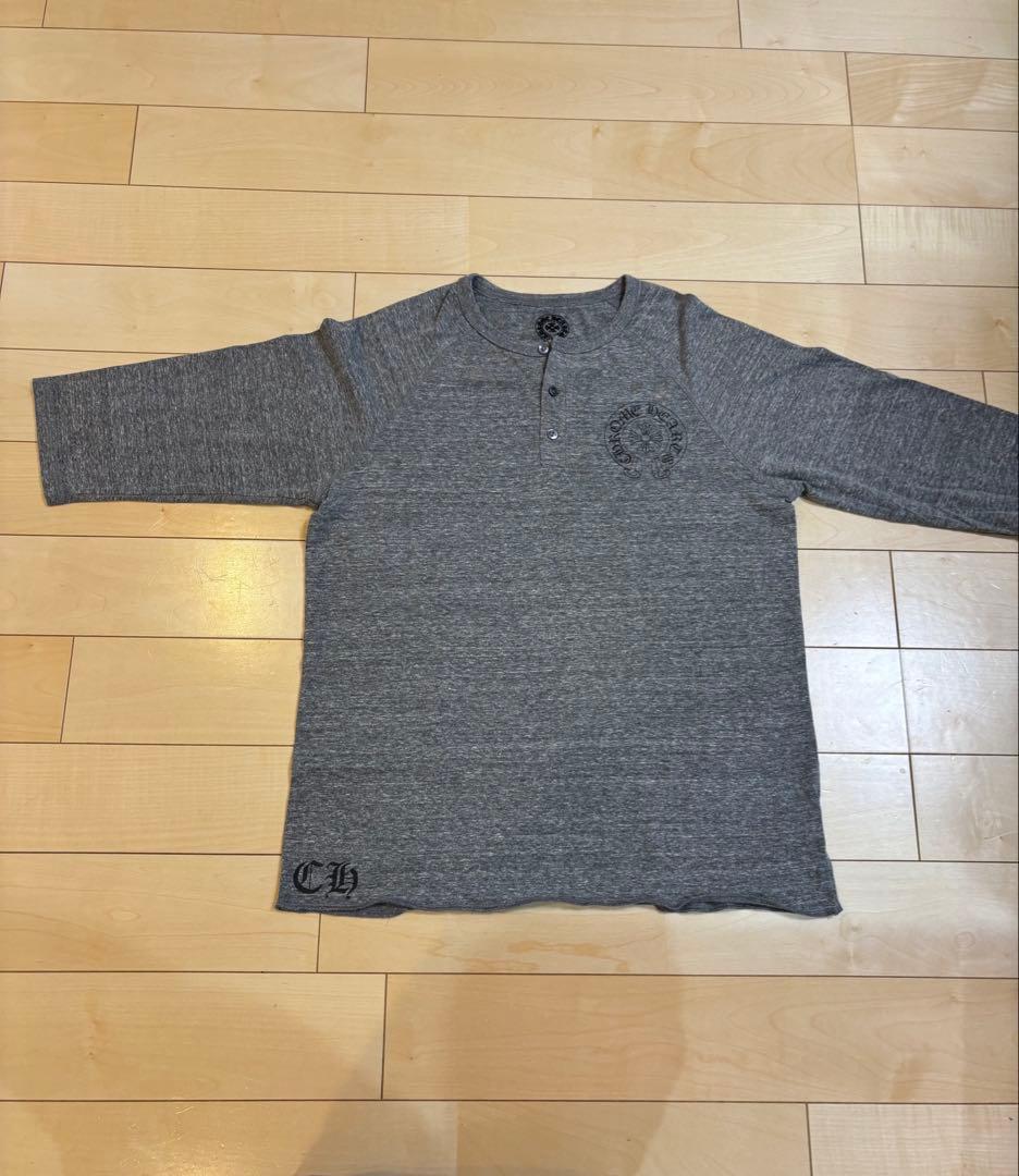 CHROME HEARTS ヘンリーネック　グレー　クロムハーツ　M 正規品