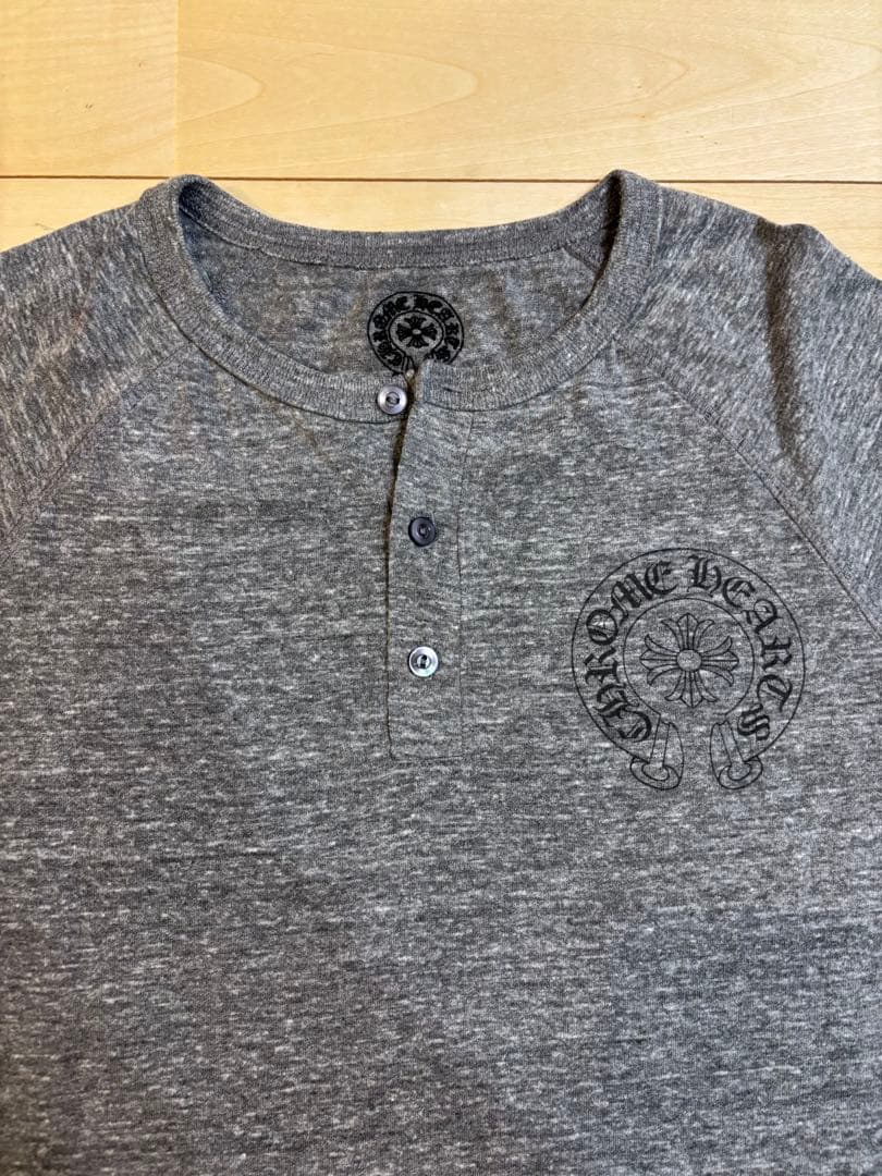 CHROME HEARTS ヘンリーネック　グレー　クロムハーツ　M 正規品