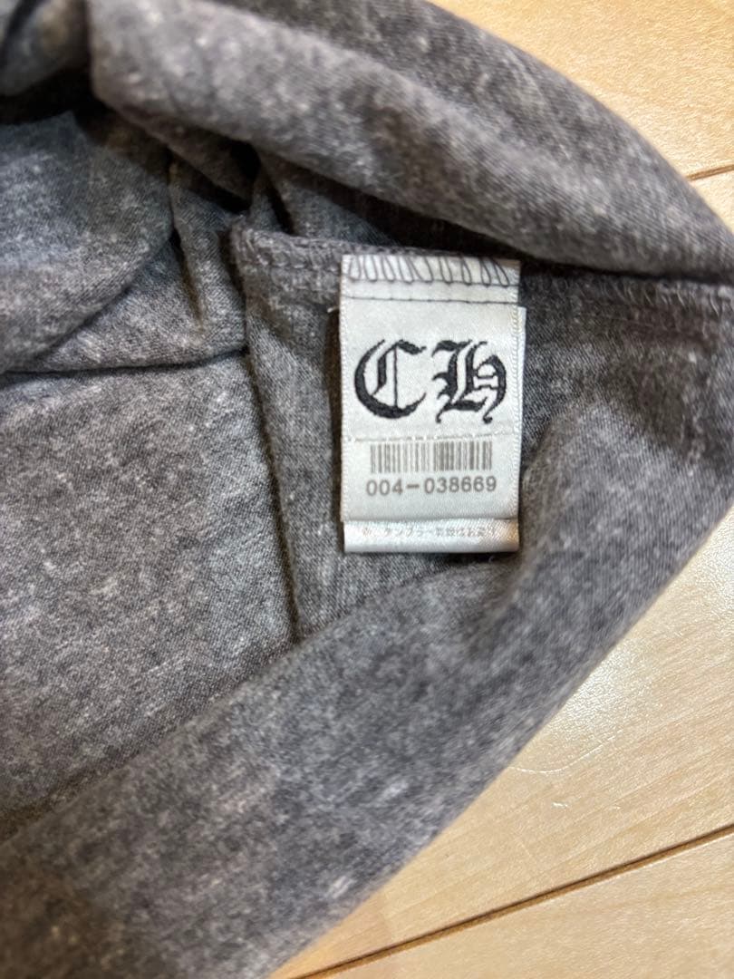 CHROME HEARTS ヘンリーネック　グレー　クロムハーツ　M 正規品