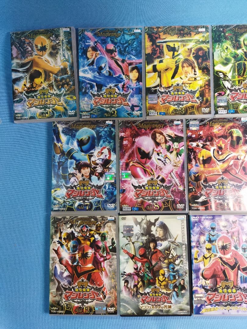 魔法戦隊　マジレンジャー　DVD 全12巻+関連DVD4本　合計16本セット