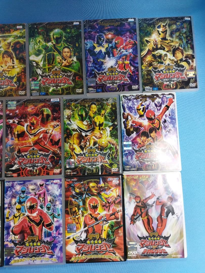 魔法戦隊　マジレンジャー　DVD 全12巻+関連DVD4本　合計16本セット