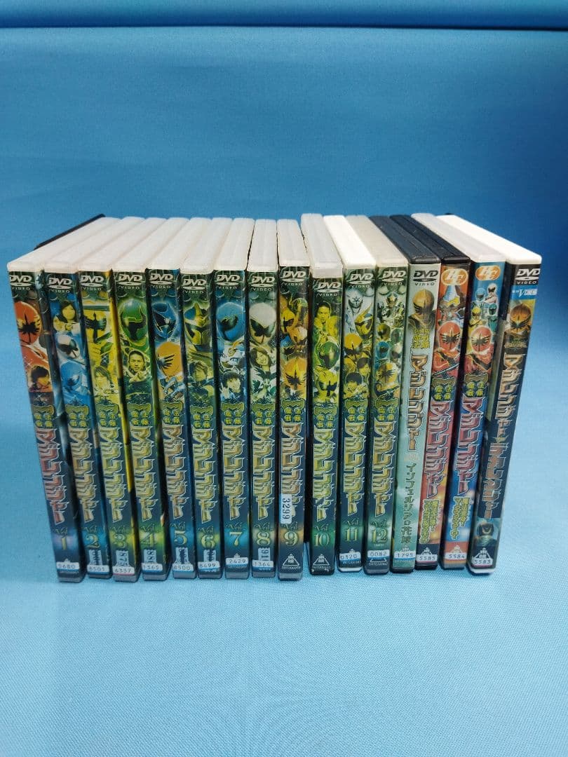 魔法戦隊　マジレンジャー　DVD 全12巻+関連DVD4本　合計16本セット