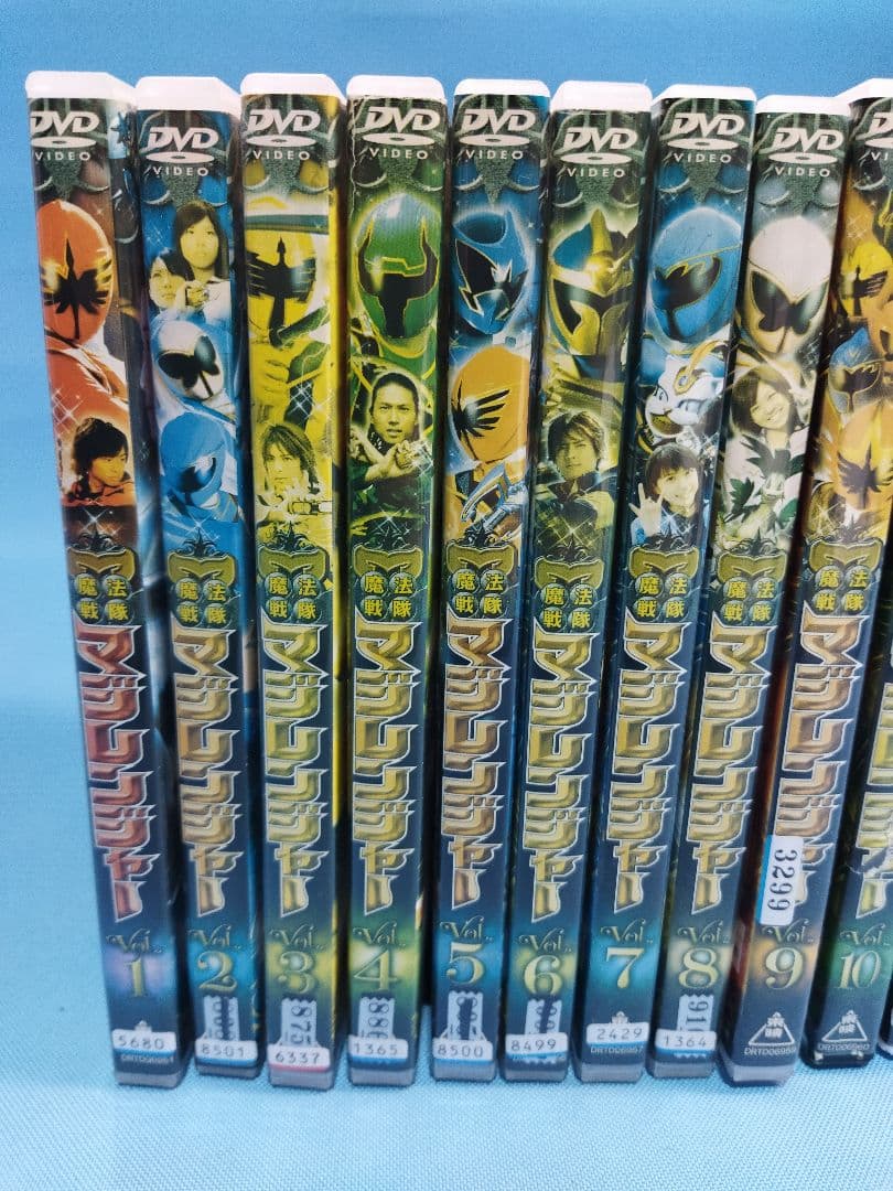 魔法戦隊　マジレンジャー　DVD 全12巻+関連DVD4本　合計16本セット
