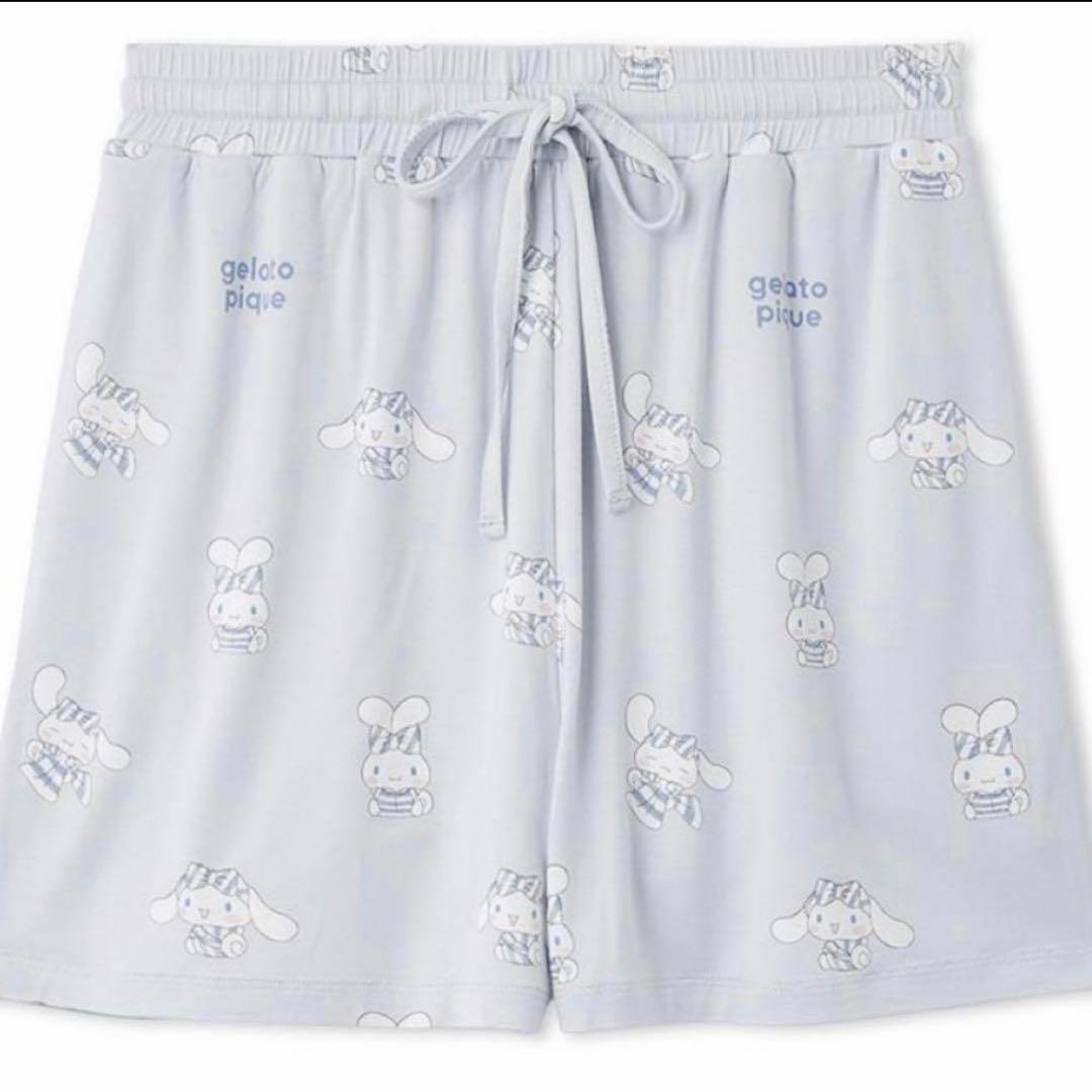 ジェラートピケ　シナモロール総柄ショートパンツ&Tシャツセット(レディース)