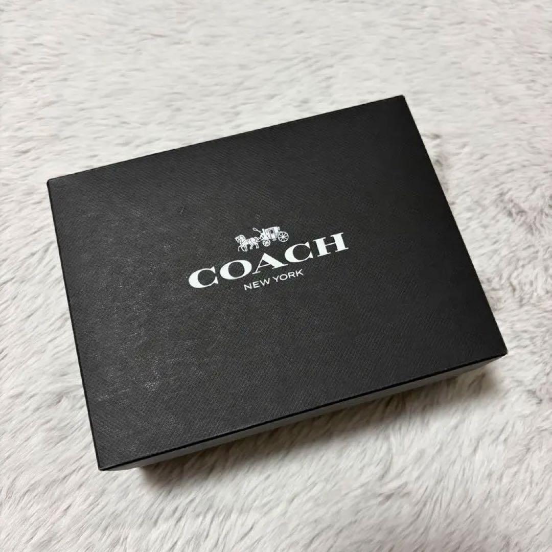 COACH 二つ折り財布 ネイビー　デニム[値下げ中]