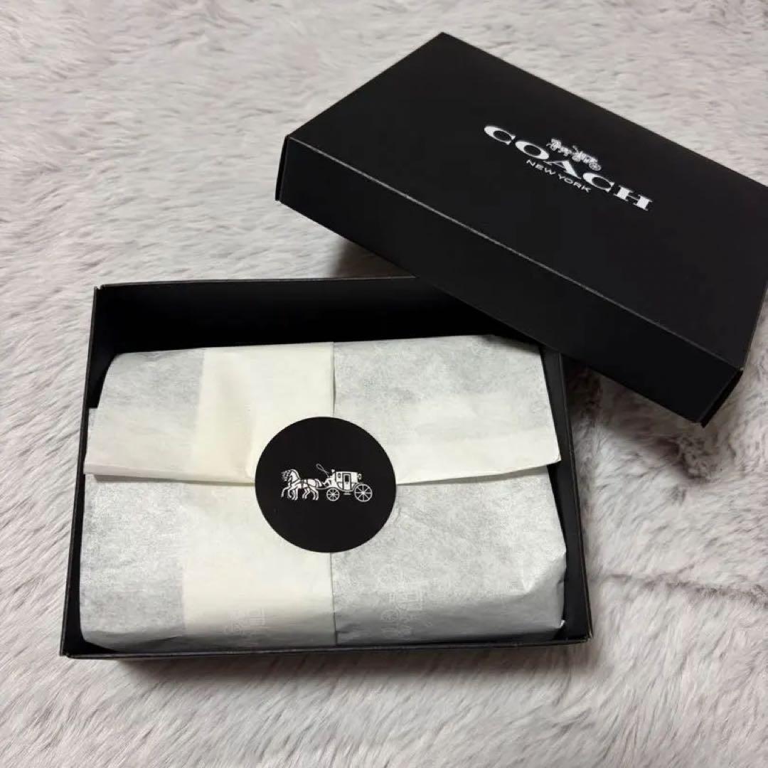 COACH 二つ折り財布 ネイビー　デニム[値下げ中]