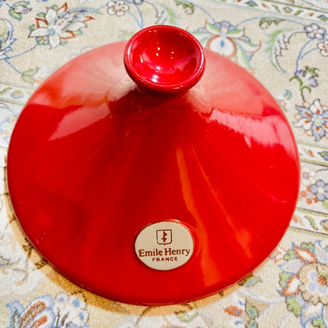 【極美品】 Emile Henry エミール・アンリ タジン鍋 26cm 取説付