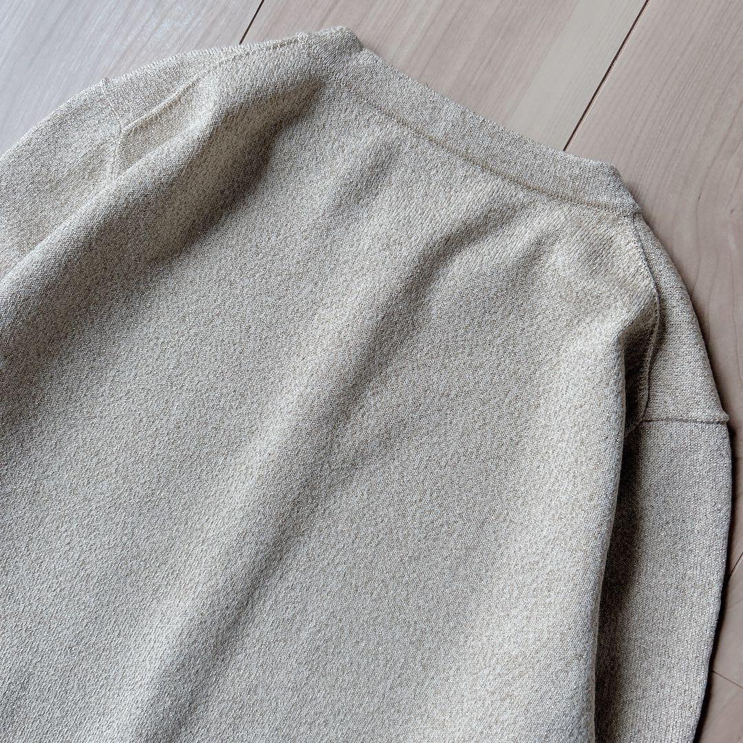 未使用級＊anuans【24AW】ベーシッククルーネックカーディガン GOLD