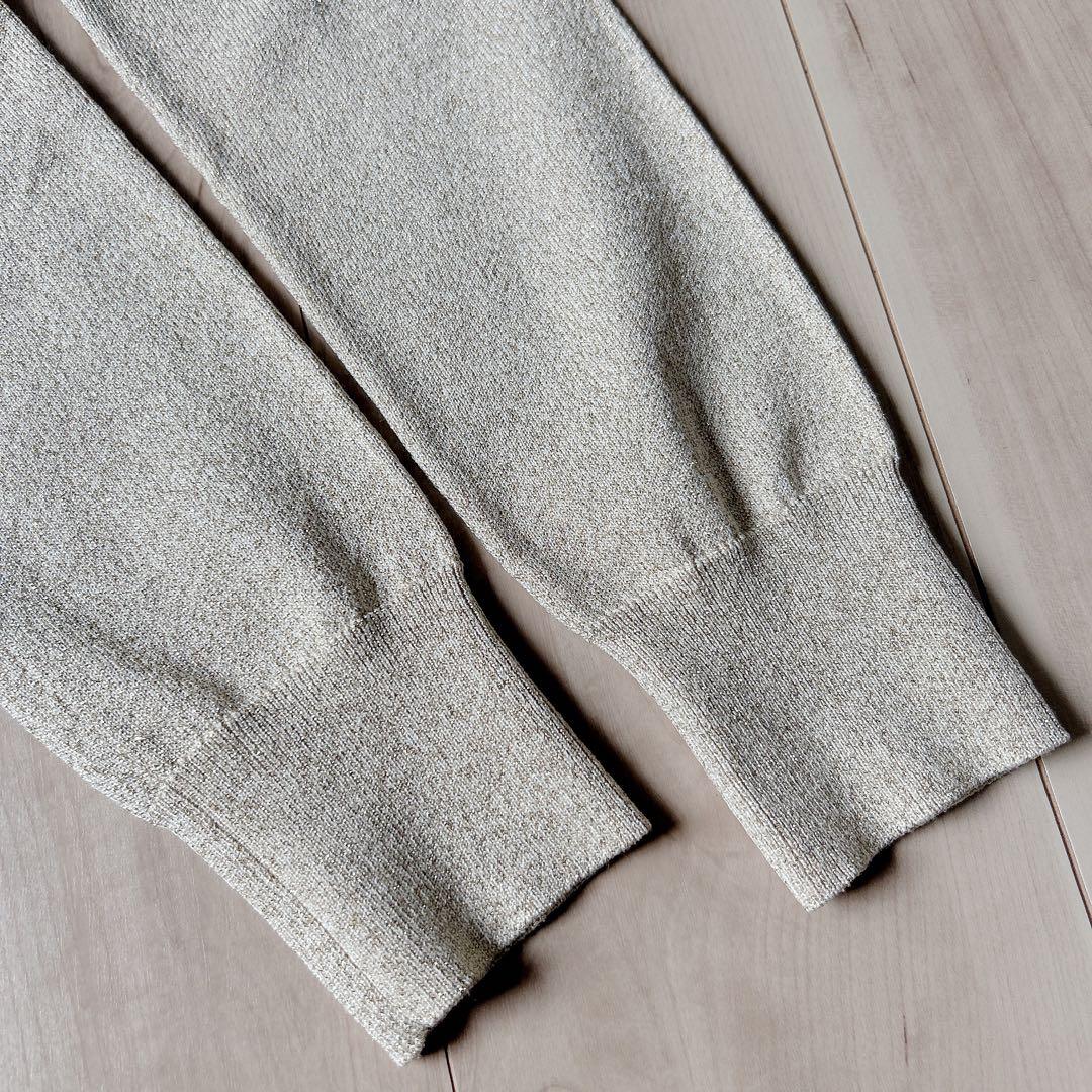 未使用級＊anuans【24AW】ベーシッククルーネックカーディガン GOLD