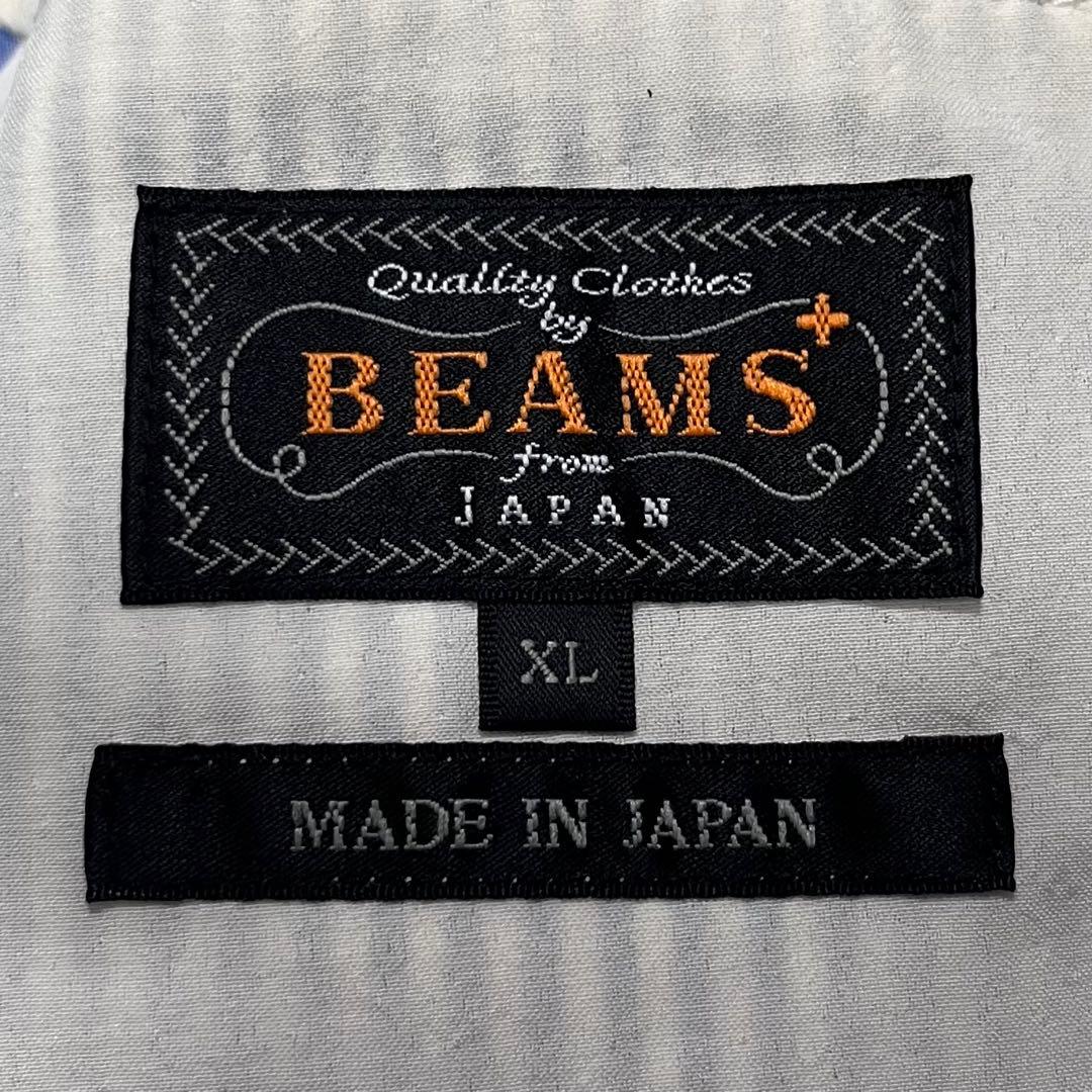 BEAMS+ テーラードジャケット XL シアサッカー　日本製 春夏 軽量