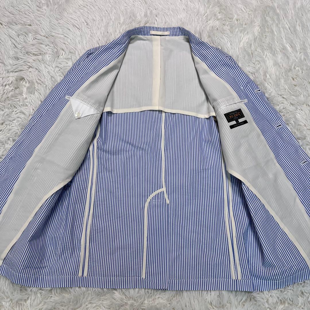 BEAMS+ テーラードジャケット XL シアサッカー　日本製 春夏 軽量