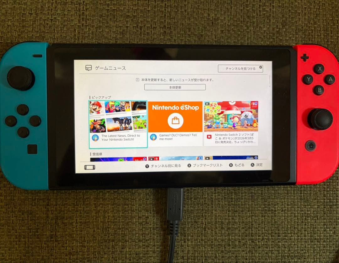 Nintendo Switch 本体 青/赤 64GB microSDカード付き