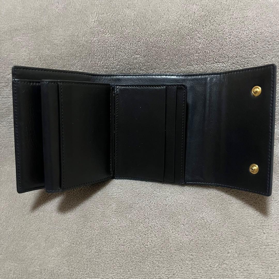 CELINE セリーヌ　三つ折り財布　トリフォールド ブラック　コンパクト