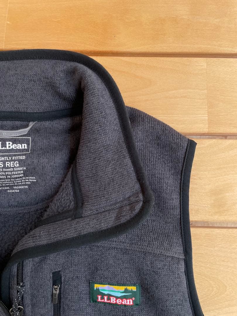 L.L.Bean エルエルビーン　セーターフリースベスト S グレーミックス