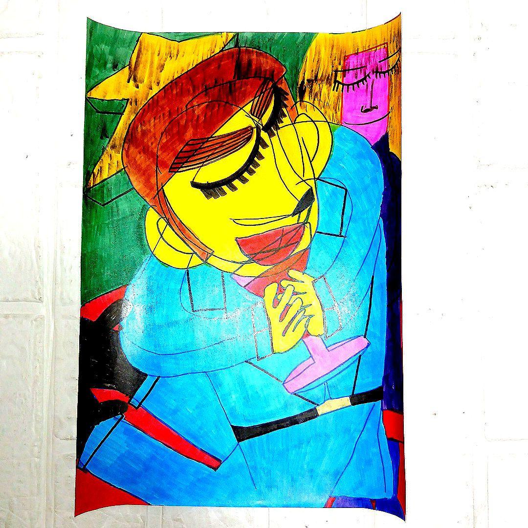 ペラペラにマジックで描く‼️60枚　敏春札川