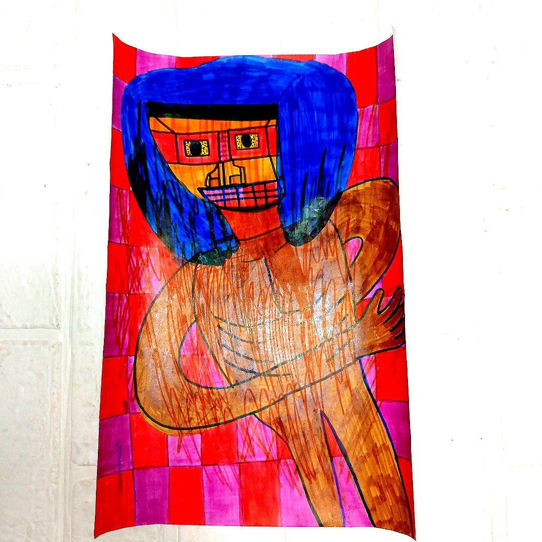 ペラペラにマジックで描く‼️60枚　敏春札川
