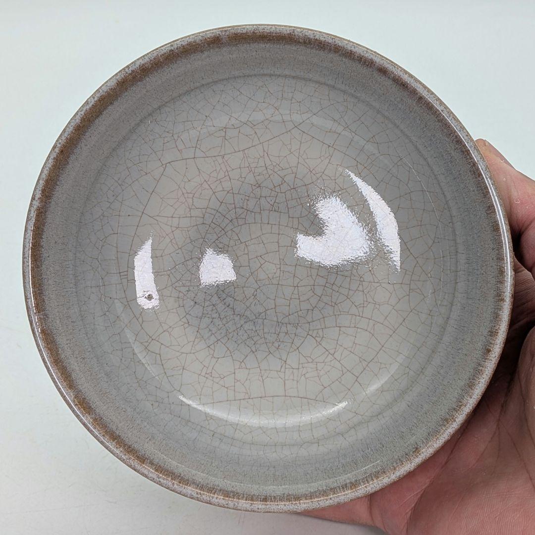 七代窯元大塩正人 萩釉窯変茶盌 共箱共布栞 赤膚焼 抹茶碗 抹茶茶碗 茶道具